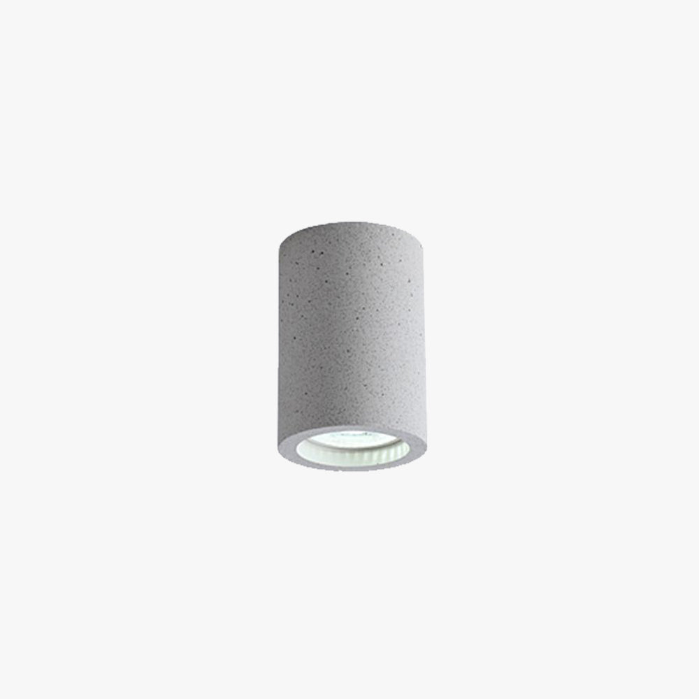 Arisha Plafonnier Cylindre Moderne, Ciment, Blanc/Gris Foncé/Gris Clair, Salon - Neutralighting