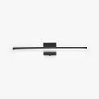 Ray Applique Murale LED Linéaire/Rectangulaire, Métal/Acrylique, Noir/Argent, Salle de Bain - Neutralighting
