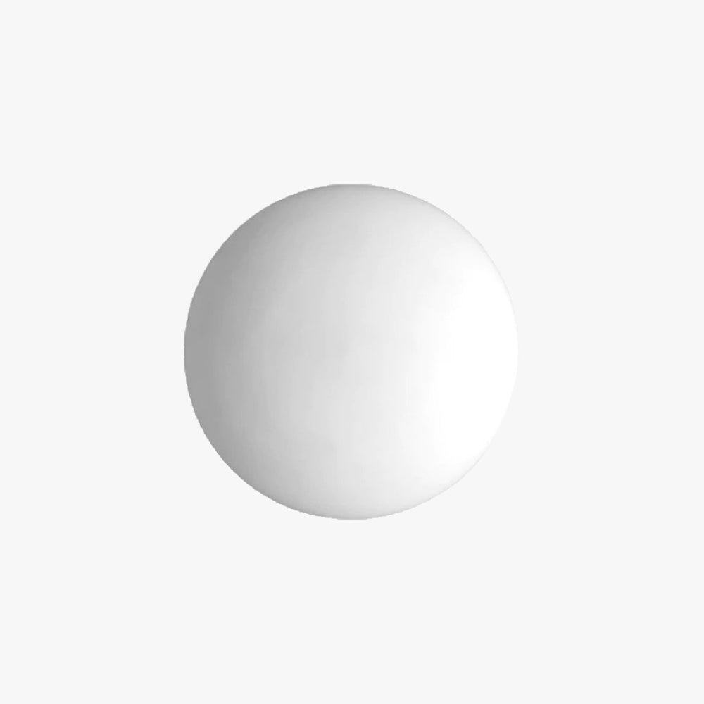 Valentina Applique Murale Globe Minimaliste, Métal/Verre, Blanc, Salle de Bain - Neutralighting
