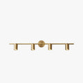 Arisha Applique Murale Cylindrique Minimaliste, Métal, Noir/Laiton, Salle de Bain - Neutralighting