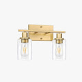 Silva Applique Murale Miroir Cylindrique Moderne, Verre/Métal, Noir/Or/Nickel, Chambre - Neutralighting