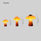 Ray Lampe Extérieure au sol Champignon Moderne, Résine, Orange, Cour - Neutralighting