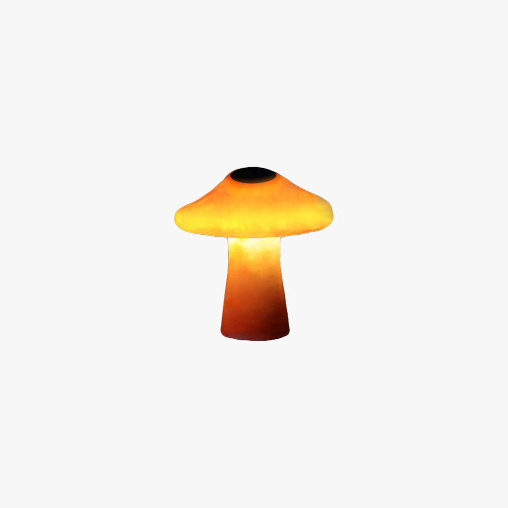 Ray Lampe Extérieure au sol Champignon Moderne, Résine, Orange, Cour - Neutralighting