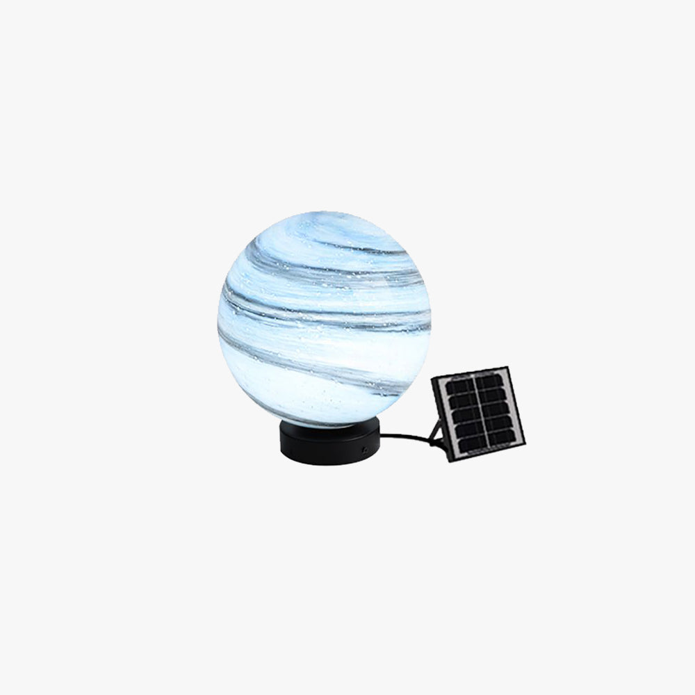 Aria Lampe de Poteau Solaire en forme de Lune, D 25/30/40CM - Neutralighting