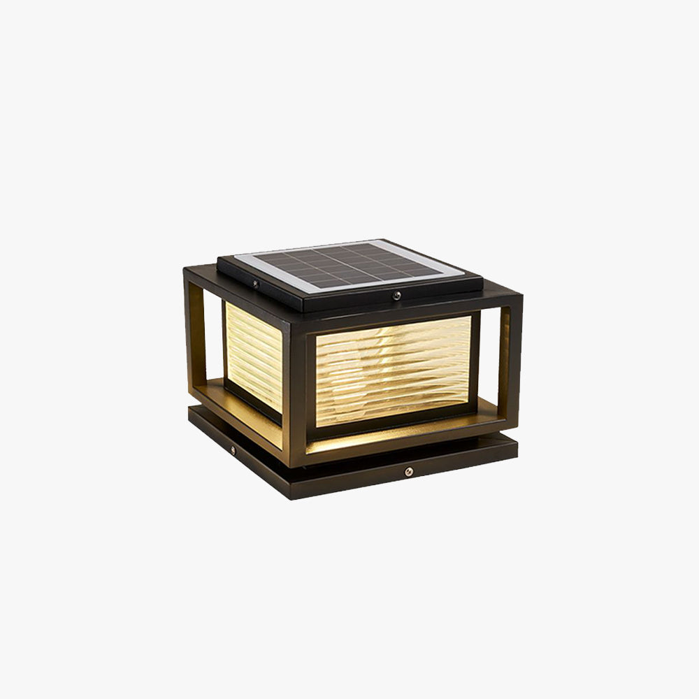 Ray Lampe Solaire de Poteau, Noire, L 25/30/38CM - Neutralighting
