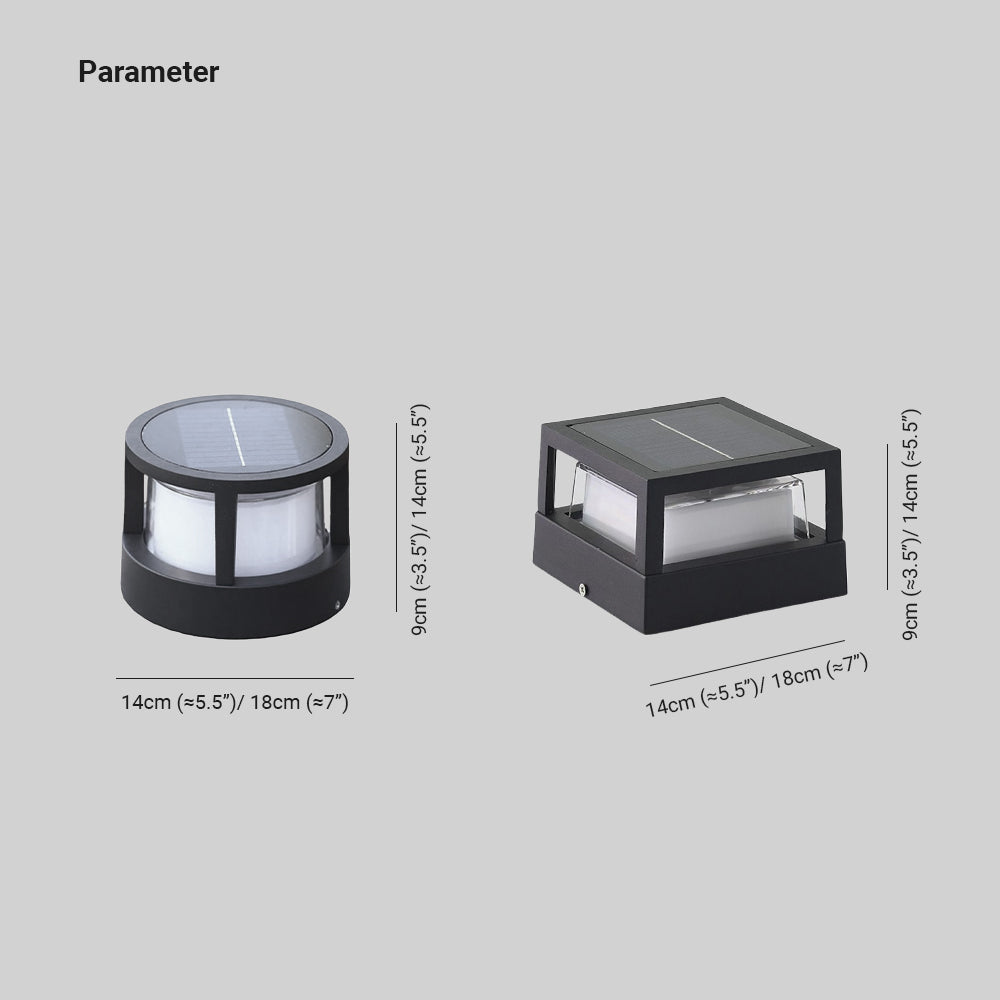 Ray Lampe Solaire de Poteau, Basique, L 14/18CM - Neutralighting