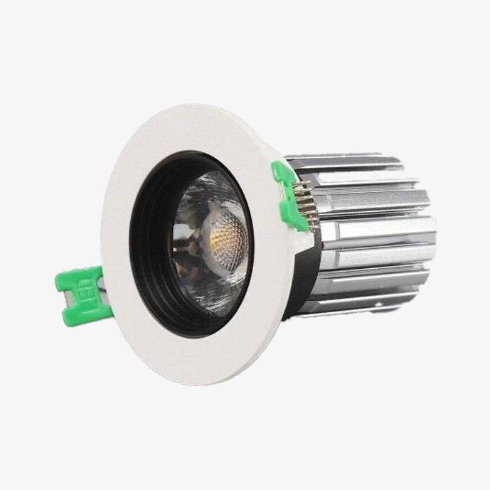 Spot encastré moderne LED rond blanc Orson Résonance - Courbes Douces & Décor Équilibré