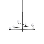 Noir Suspension Minimaliste en Verre - Neutralighting