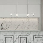 Noir Suspension Minimaliste en Verre - Neutralighting