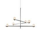 Noir Suspension Minimaliste en Verre - Neutralighting