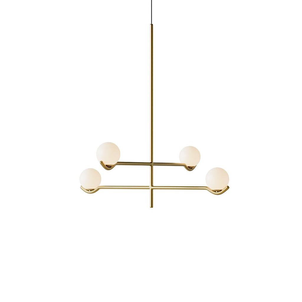 Noir Suspension Minimaliste en Verre - Neutralighting