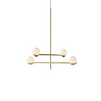 Noir Suspension Minimaliste en Verre - Neutralighting