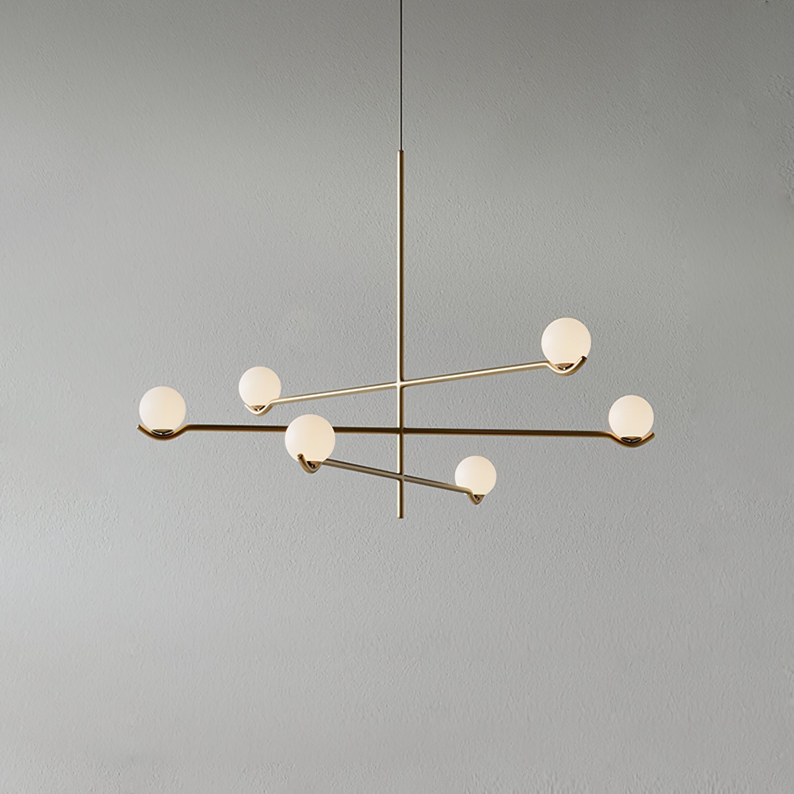 Noir Suspension Minimaliste en Verre - Neutralighting