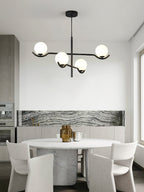 Noir Suspension Minimaliste en Verre - Neutralighting