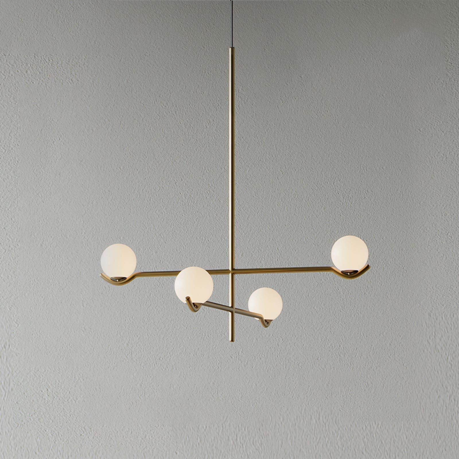 Noir Suspension Minimaliste en Verre - Neutralighting