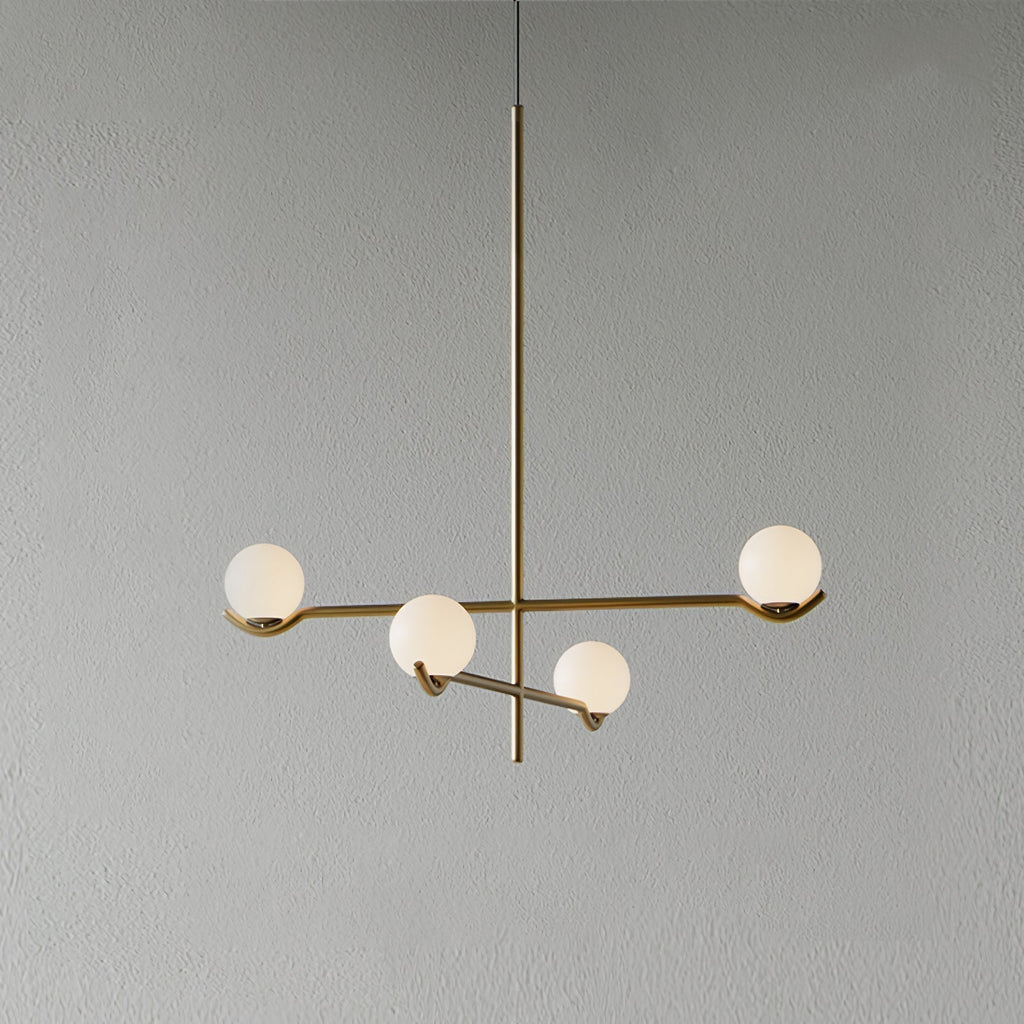 Noir Suspension Minimaliste en Verre - Neutralighting