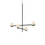 Noir Suspension Minimaliste en Verre - Neutralighting