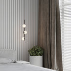 Noir Suspension Minimaliste en Verre - Neutralighting