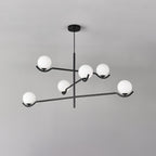 Noir Suspension Minimaliste en Verre - Neutralighting