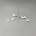 Noir Suspension Minimaliste en Verre - Neutralighting