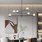 Noir Suspension Minimaliste en Verre - Neutralighting