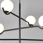 Noir Suspension Minimaliste en Verre - Neutralighting
