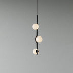Noir Suspension Minimaliste en Verre - Neutralighting