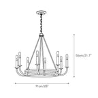 Xenuvyh Moderne Minimaliste Ancien Industriel Métal Lustre - Neutralighting