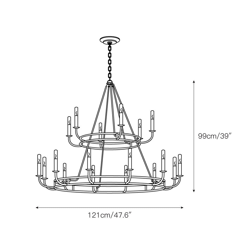 Xenuvyh Moderne Minimaliste Ancien Industriel Métal Lustre - Neutralighting