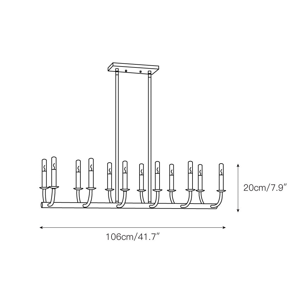 Xenuvyh Moderne Minimaliste Ancien Industriel Métal Lustre - Neutralighting