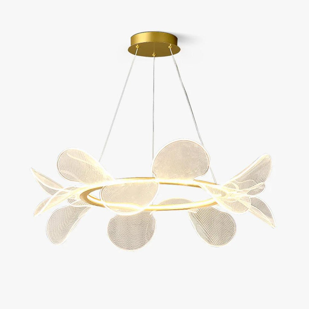 Lustra Chandelier Bain Fleurs Volantes Acrylique - Neutralighting