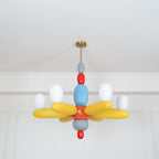 Balloons Chandelier Porcelain Modules Frosted Orbs - Neutralighting