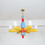 Balloons Chandelier Porcelain Modules Frosted Orbs - Neutralighting