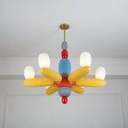 Balloons Chandelier Porcelain Modules Frosted Orbs - Neutralighting