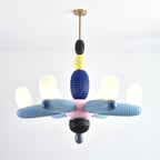 Balloons Chandelier Porcelain Modules Frosted Orbs - Neutralighting