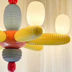 Balloons Chandelier Porcelain Modules Frosted Orbs - Neutralighting