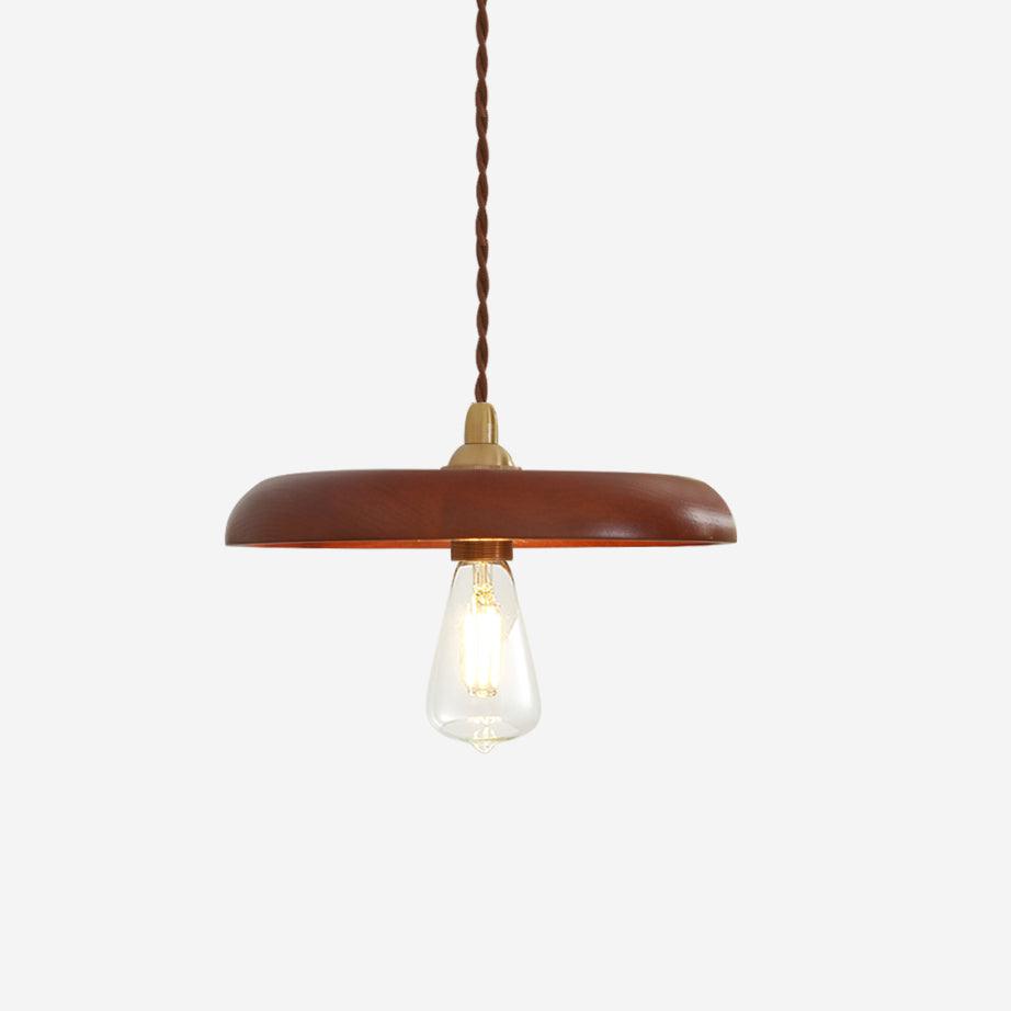 Balmain Lampe Pendante Bois Laiton Minimaliste - Neutralighting