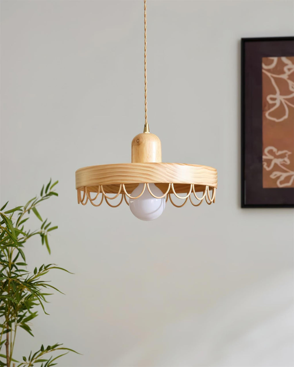 Balton Suspension Bois Courbe Minimaliste - Neutralighting