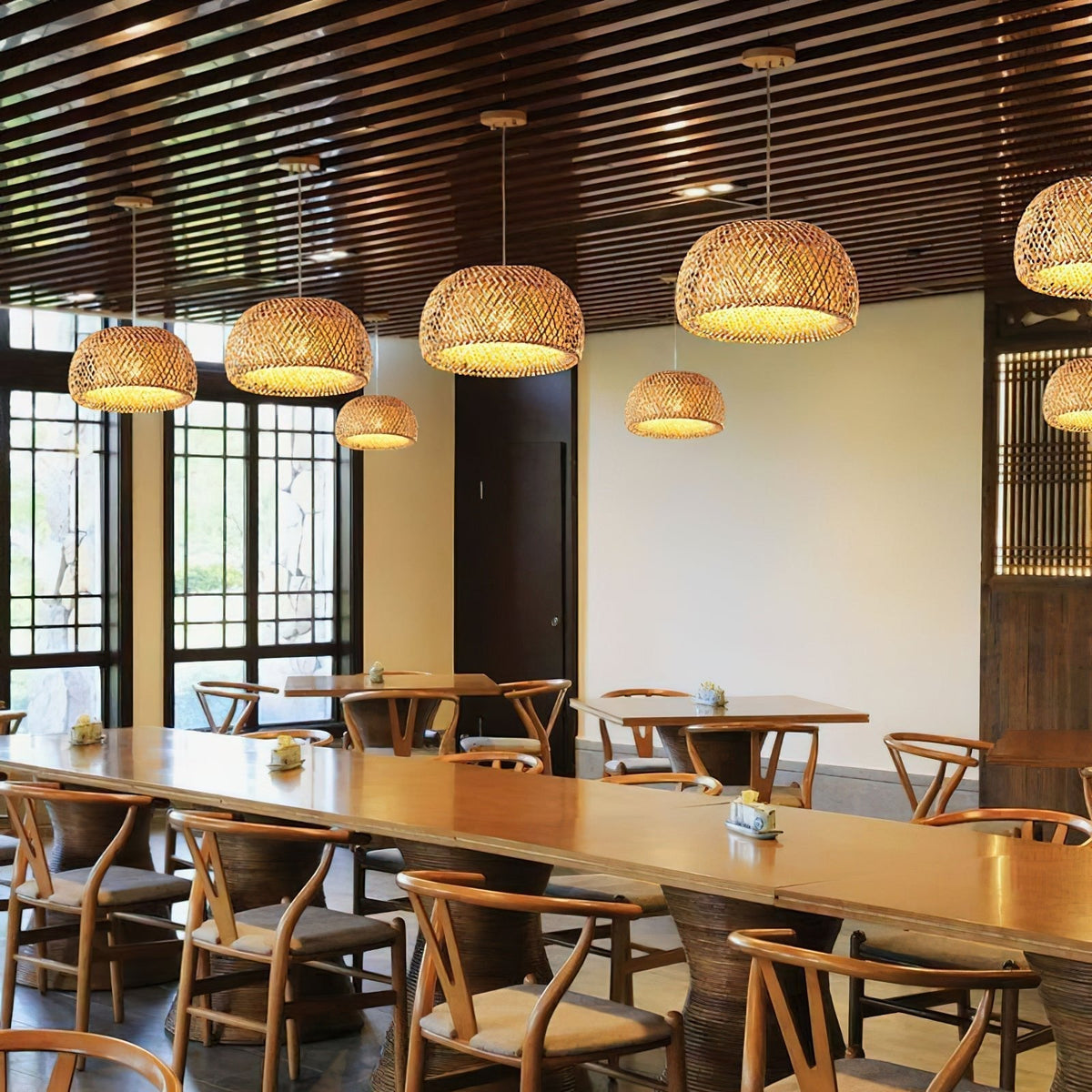 Torinor Suspension Rétro Vintage en Bambou - Neutralighting