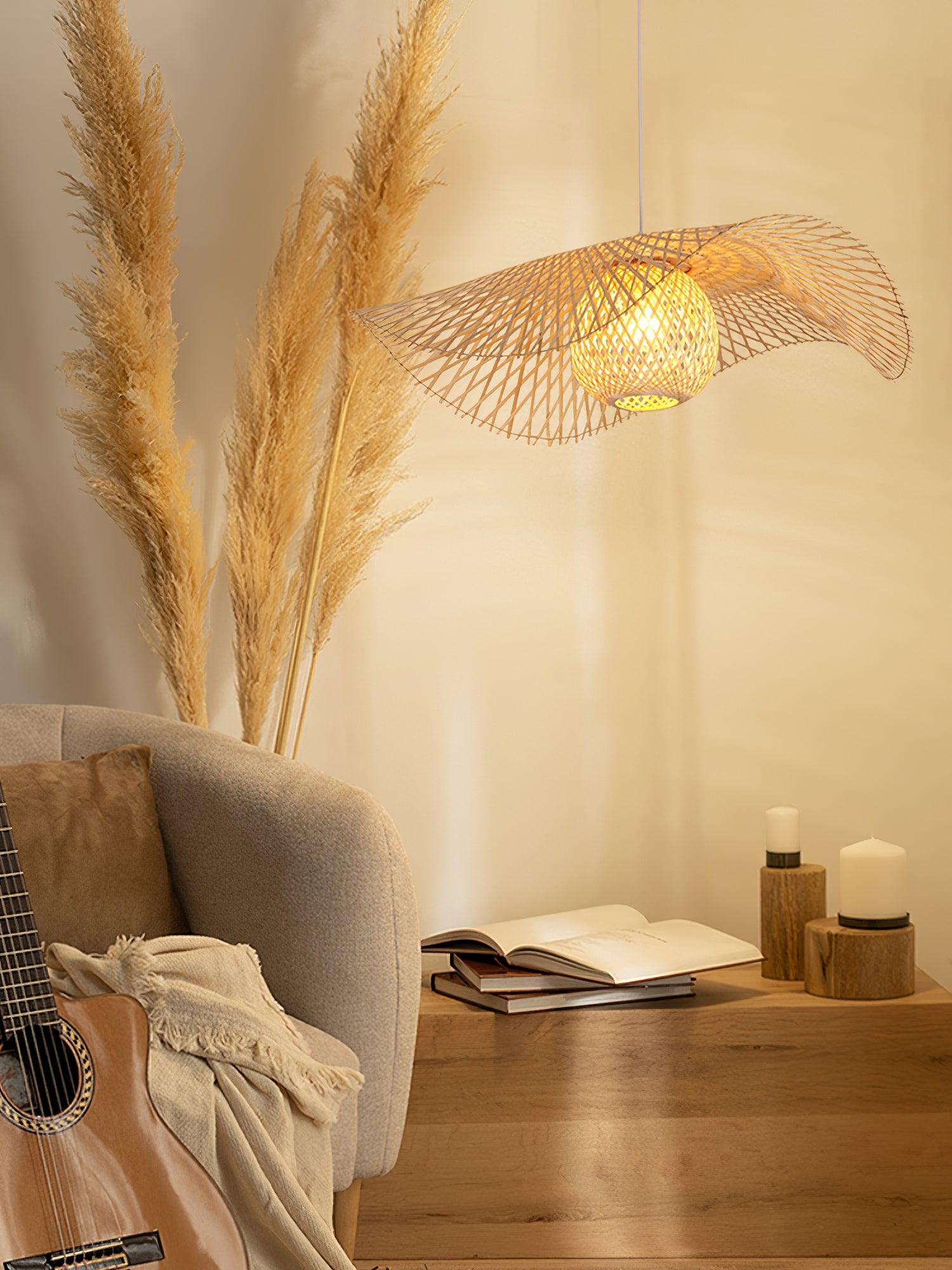 Twirl Lampe Pendante Moderne en Bambou - Neutralighting