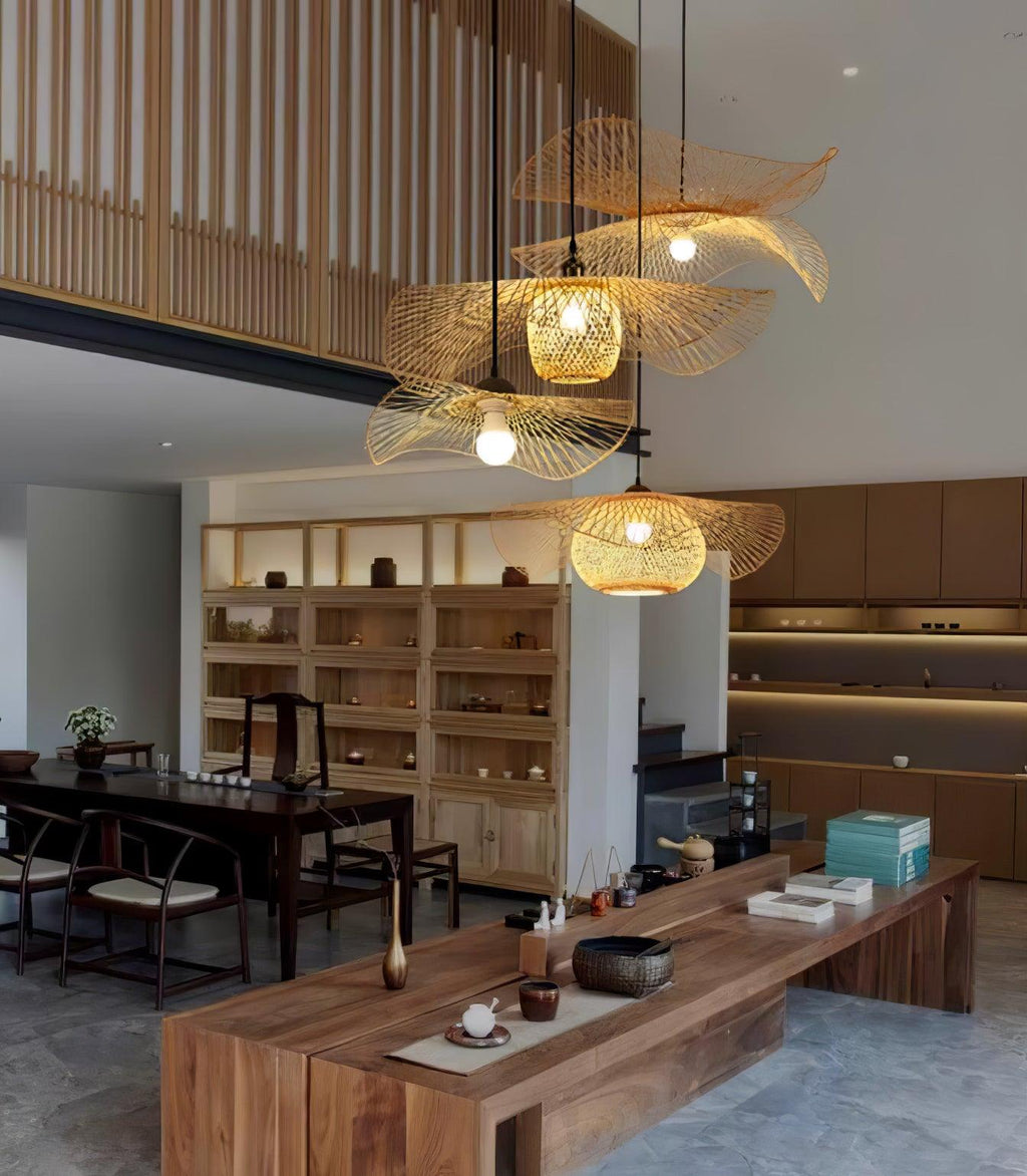 Twirl Lampe Pendante Moderne en Bambou - Neutralighting