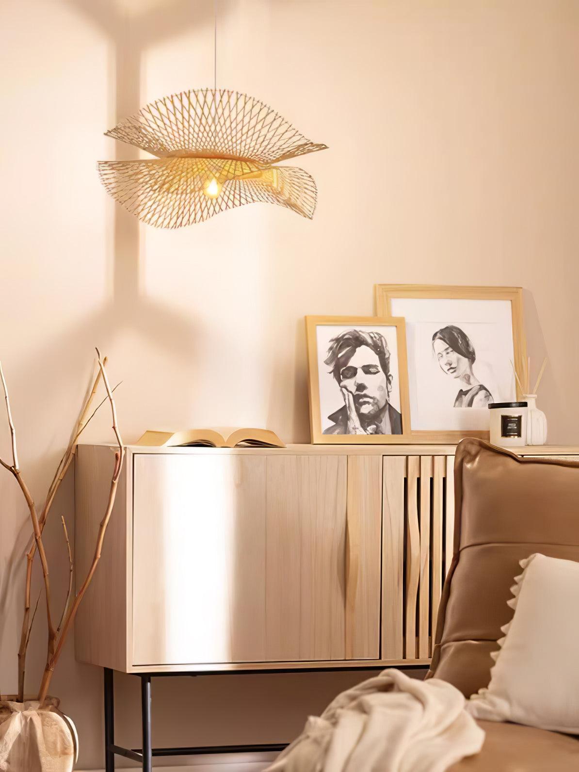 Twirl Lampe Pendante Moderne en Bambou - Neutralighting
