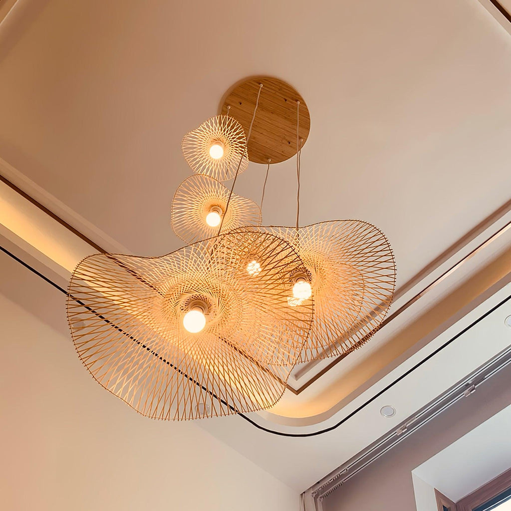 Twirl Lampe Pendante Moderne en Bambou - Neutralighting