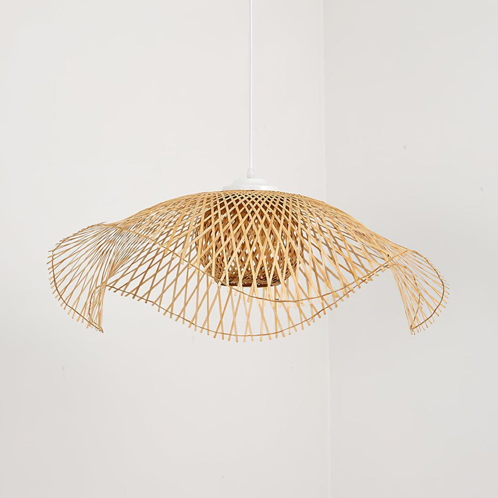 Dune Suspension Bambou Tressage Ouvert Naturel - Neutralighting