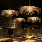 Dune Suspension Bambou Tressage Ouvert Naturel - Neutralighting