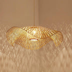 Dune Suspension Bambou Tressage Ouvert Naturel - Neutralighting