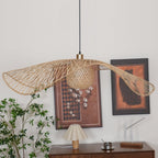 Dune Suspension Bambou Tressage Ouvert Naturel - Neutralighting