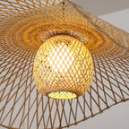 Dune Suspension Bambou Tressage Ouvert Naturel - Neutralighting