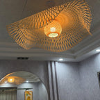 Dune Suspension Bambou Tressage Ouvert Naturel - Neutralighting
