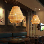 Strata Lampe Pendante Moderne en Bambou - Neutralighting